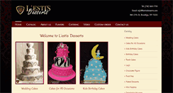 Desktop Screenshot of lestisdesserts.com