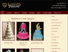 Tablet Screenshot of lestisdesserts.com